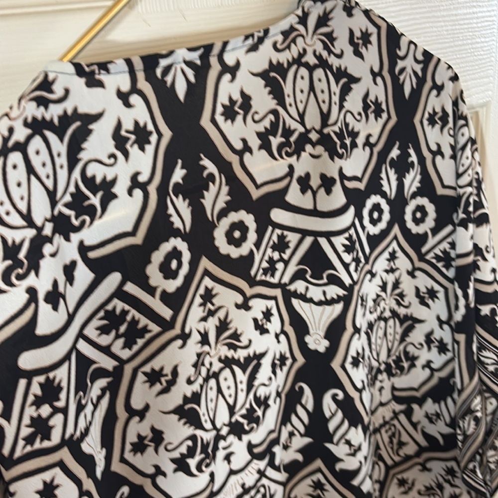 Max Studio Monochrome Patterned Kimono - image 3